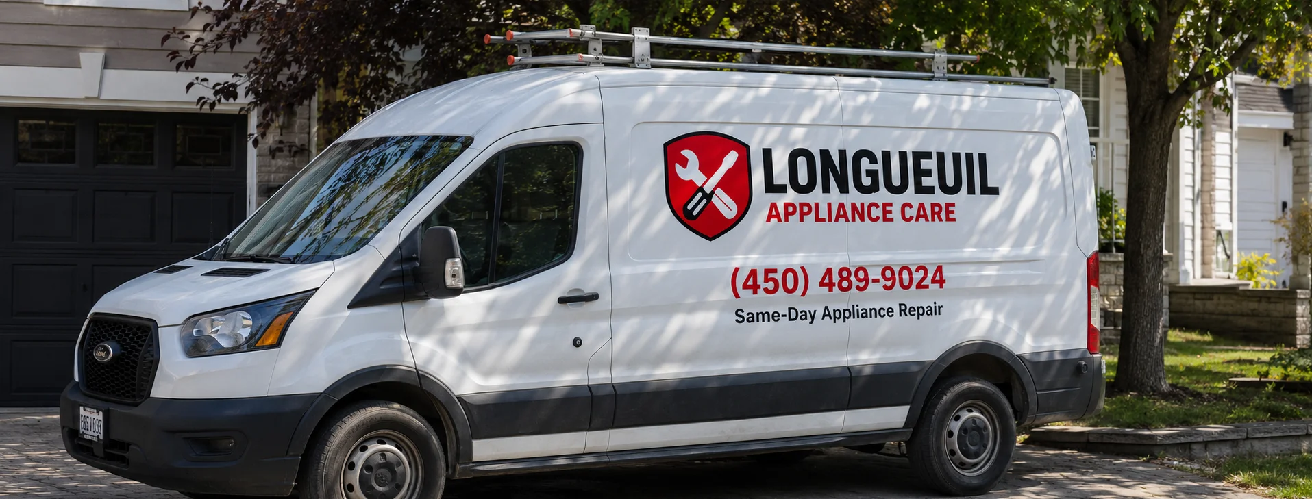 Longueuil Appliance Care service van
